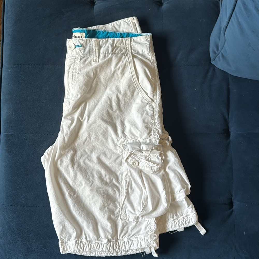 Y2K 90’s Men’s White Baggy Bermuda Shorts Size 34